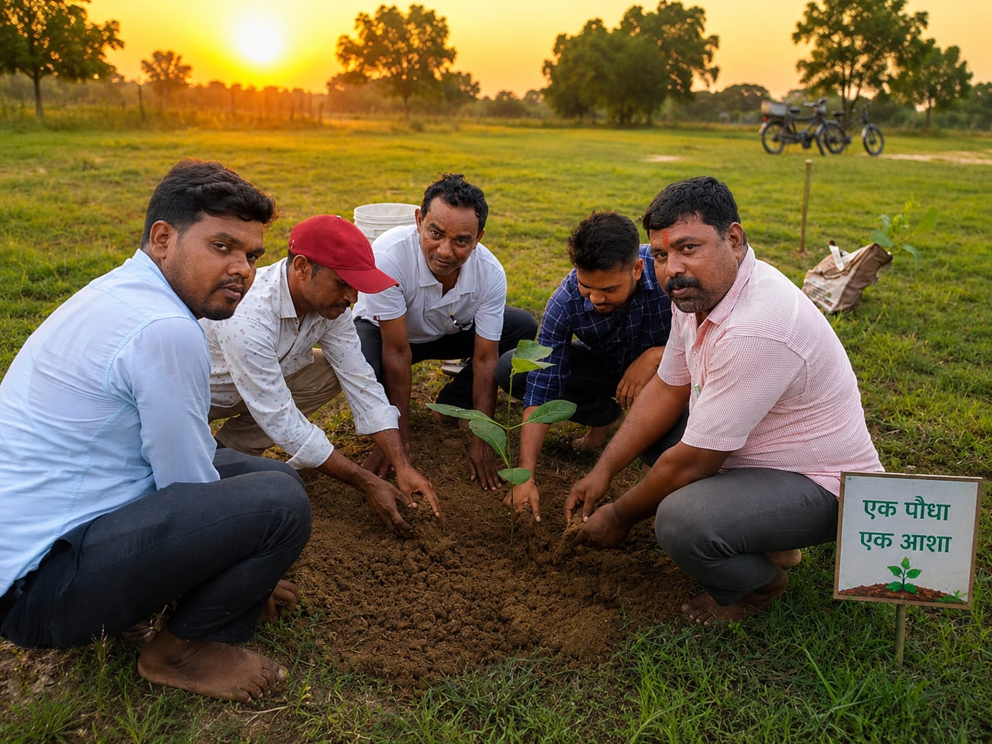 एक पौधा एक आशा हरित अभियान - स्कूल इन राजनगर