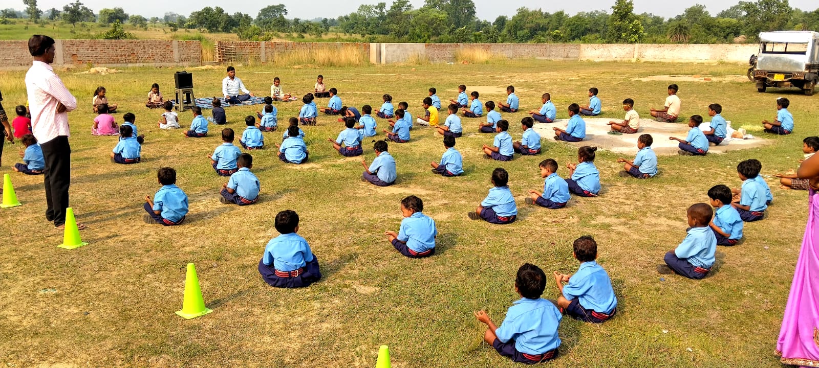 अंतर्राष्ट्रीय योग दिवस एवं ध्यान सत्र - Best School in Rajnagar